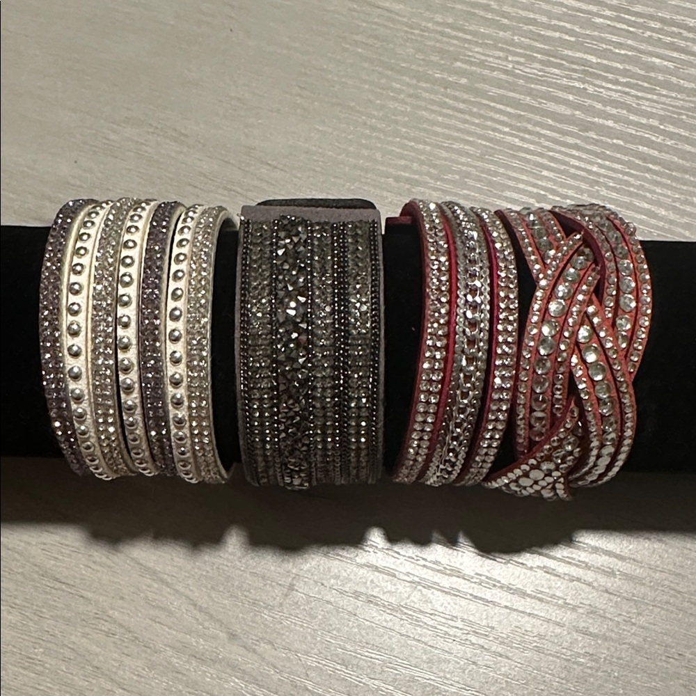 Elegant Multi-Color Beaded Bracelet Set of 4